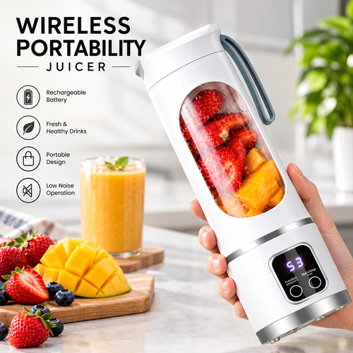 Rechargeable Portable Juicer Blender by TradePro Solutions.