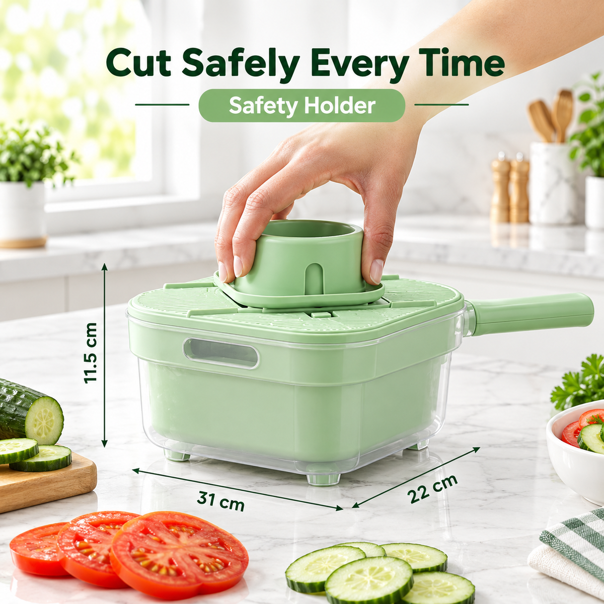 4 in 1 Vegetable Grater Slicer by TradePro Solutions.