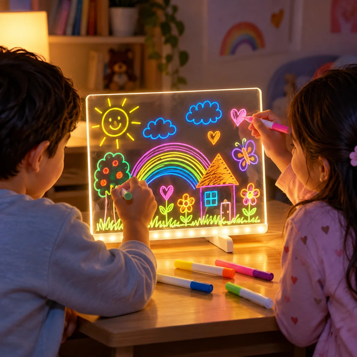 Acrylic LED Board With Neon Pens by TradeProSolutions