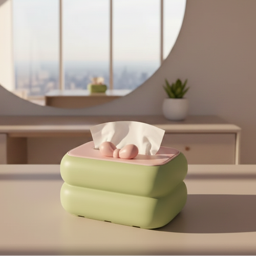 Cute bow shaped tissue box holder by TradePro Solutions.