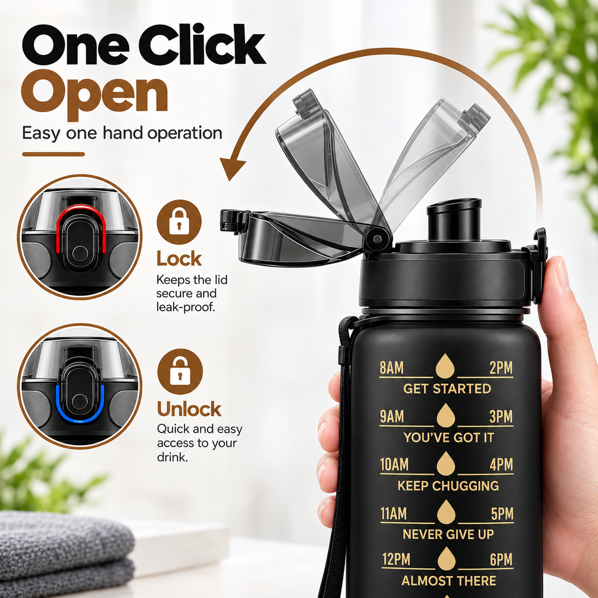 Dual Sipper Water Bottle Set by TradePro Solutions.
