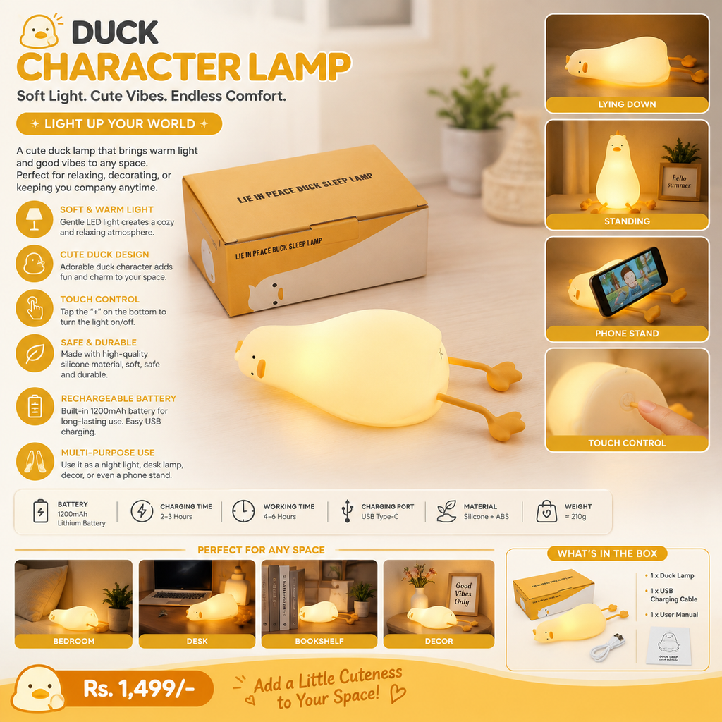 A duck-shaped character lamp by TradePro Solutions.