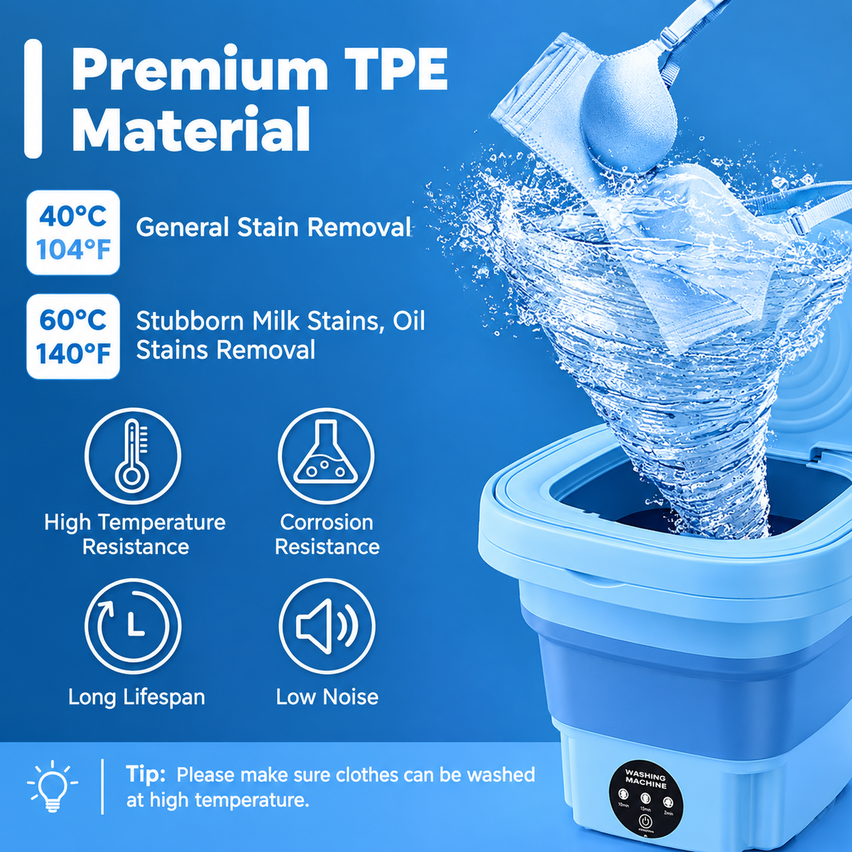 Foldable Washing Machine by TradePro Solutions.