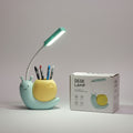 Rechargeable Snail Lamp with Pen Holder by TradePro Solutions.