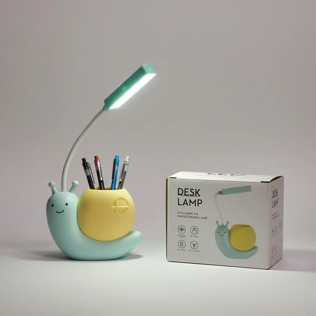 Rechargeable Snail Lamp with Pen Holder - TradePro Solutions