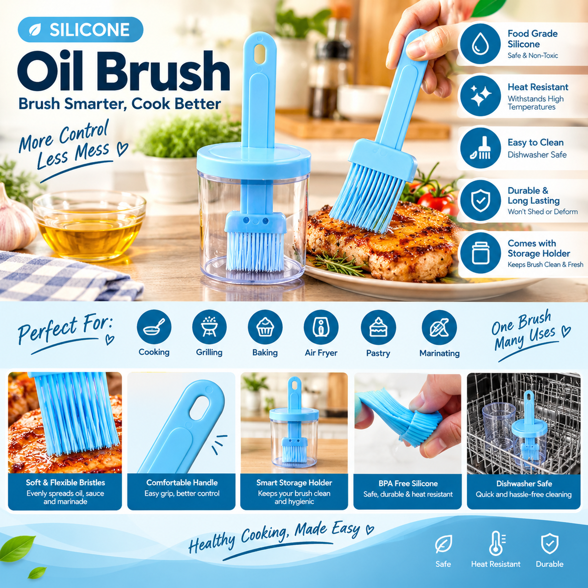 Silicon Oil Brush by TradePro Solutions.
