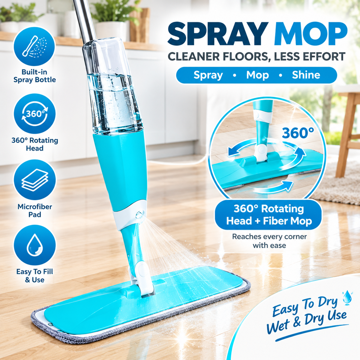Spray Mop Floor Cleaner by TradePro Solutions.