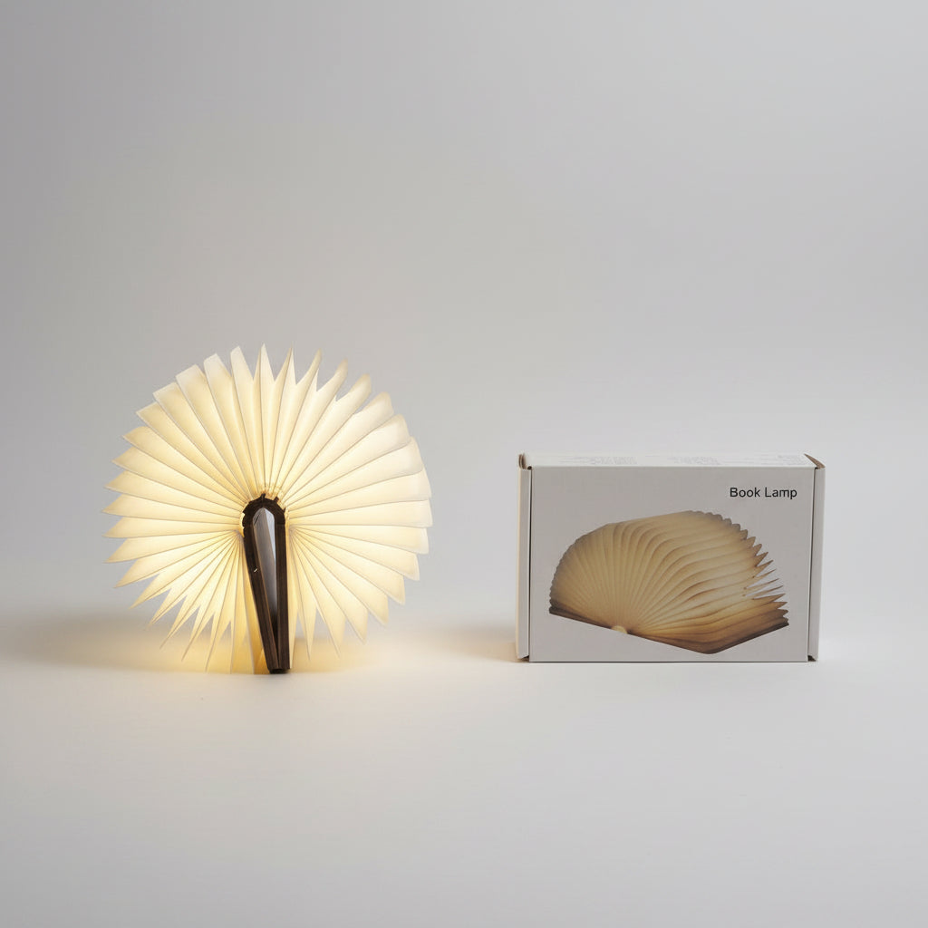 Wooden Book Lamp by TradePro Solutions.