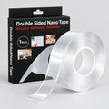 5 meter reusable double-sided nano tape with transparent, washable and removable adhesive design